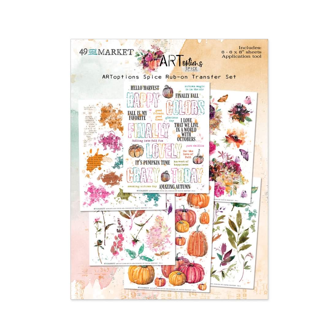 ARToptions Spice 6x8 Rub on transfer set