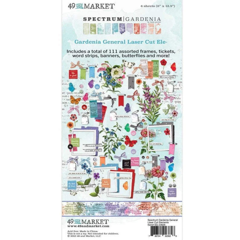 49 and Market - Spectrum Gardenia Collection - Laser Cut Elements - General