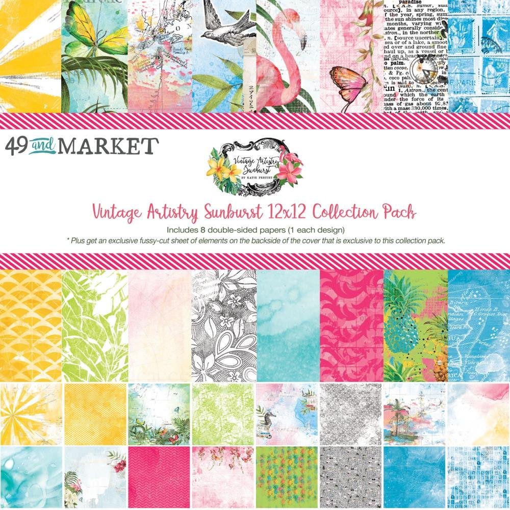 *PRE-ORDER* 49 & MARKET VINTAGE ARTISTRY SUNBURST 12" X 12" COLLECTION PACK