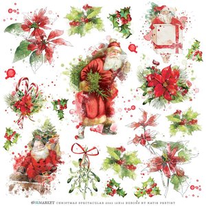*PRE-ORDER* 49 & MARKET CHRISTMAS SPECTACULAR 12" X 12" RUB ONS CLASSIC
