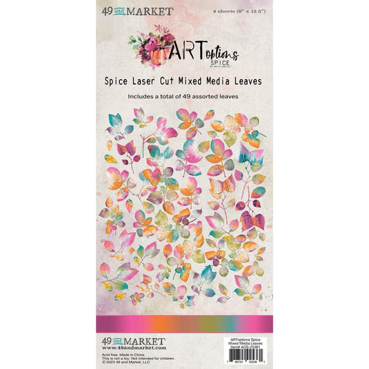 ARToptions Spice laser cut mixed media leaves