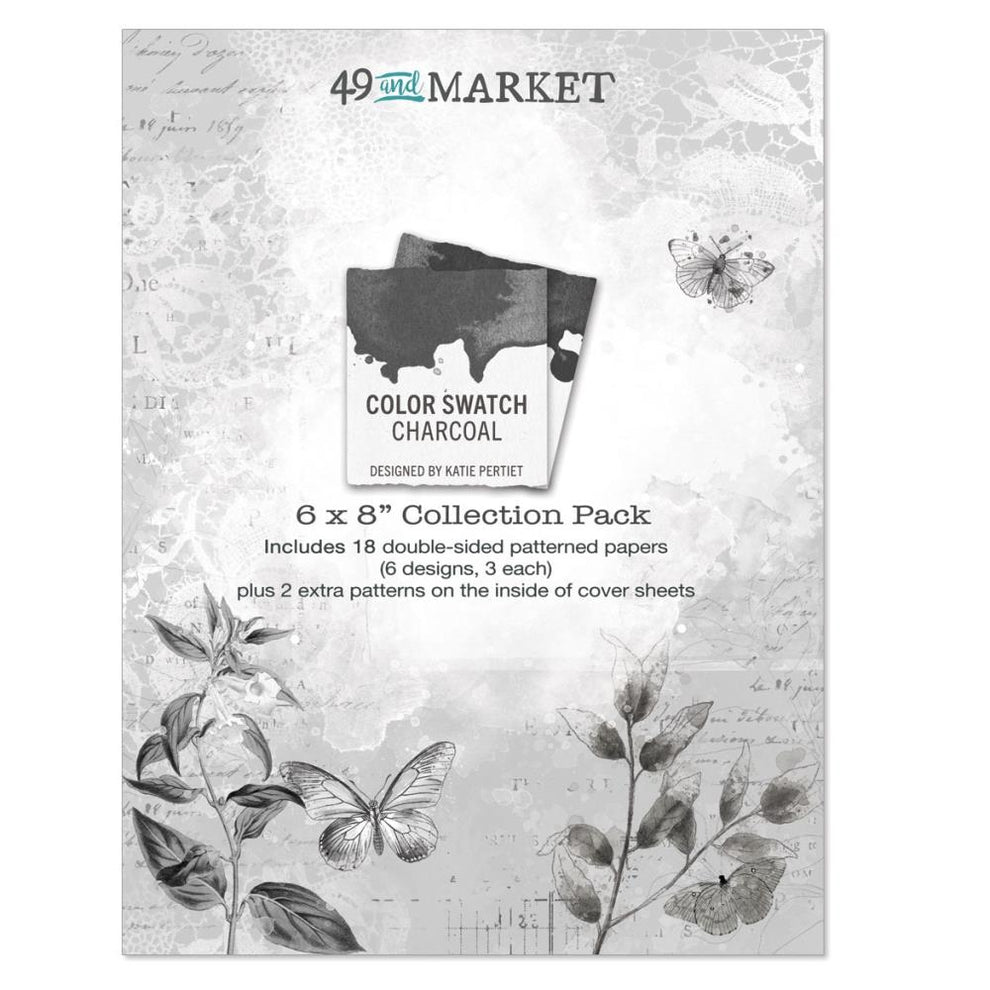 49 & Market Color Swatch Charcoal 6 X 8 Collection Pack