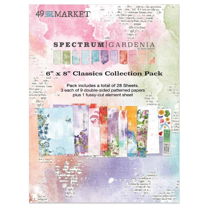49 and Market - Spectrum Gardenia Collection - 6 x 8 Classics Collection Pack