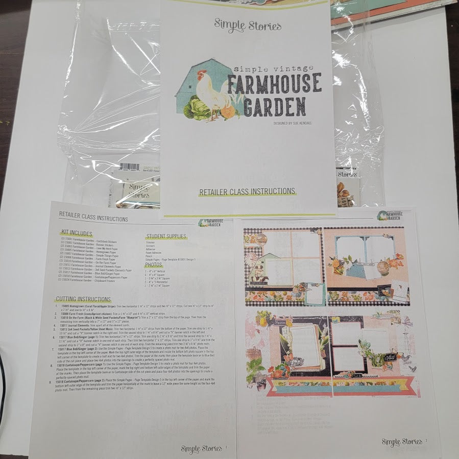 Farmhouse Garden 4 page kit