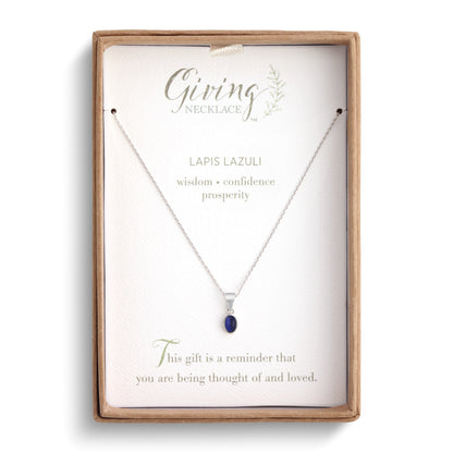 The Giving Necklace - Lapis Lazul